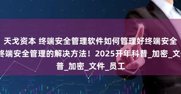 天戈资本 终端安全管理软件如何管理好终端安全？五种终端安全管理的解决方法！2025开年科普_加密_文件_员工